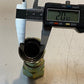 2 Quantity of A-16 Steel Hydraulic Hose Fittings 4-1/4" H 38mm Hex (2 Quantity)