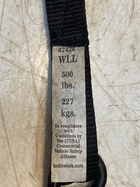 LODIMETALS 42426 WLL 500 LBS 227 KGS HEAVY DUTY RATCHET TIE DOWN STRAP