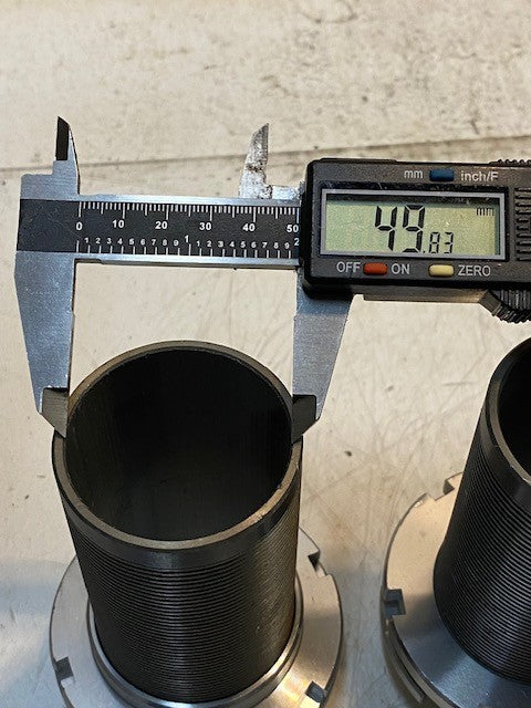 2 Quantity of Coilover Sleeve Kit 4-7/8" Long 50mm ID 56mm OD 6-Teeth (2 Qty)