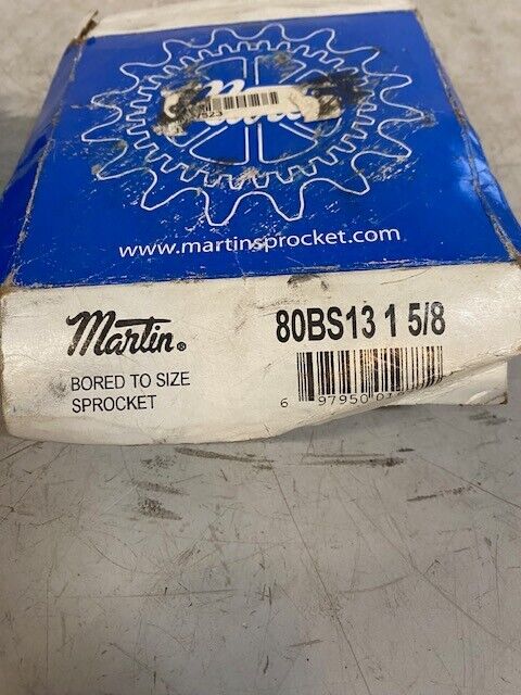 Martin 80BS13 1 5/8 Bored to Size Sprocket - 80 / 1 in, 1.62" Bore