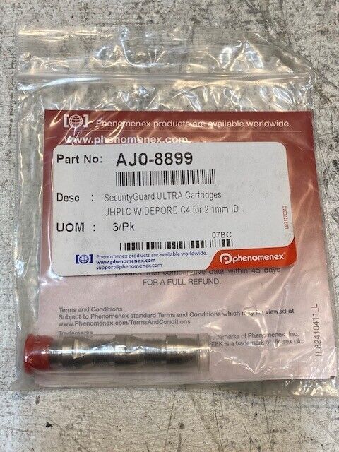 Phenomenex Security Guard Ultra Cartridges Pack of 3 UHPLC Widepore AJ0-8899