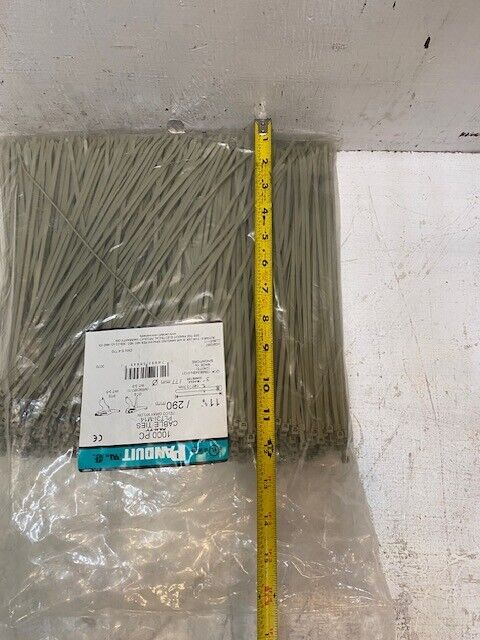 Panduit 1000 Pack of Cable Ties PLT3I-M14 Telco Gray Nylon