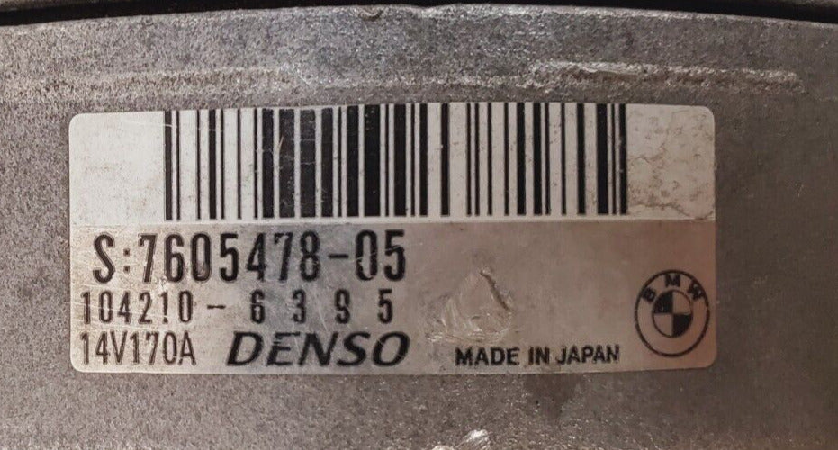 Denso Alternator  for BMW 7605478-05 | 104210-6395 | 14V | 170A | G7760547805