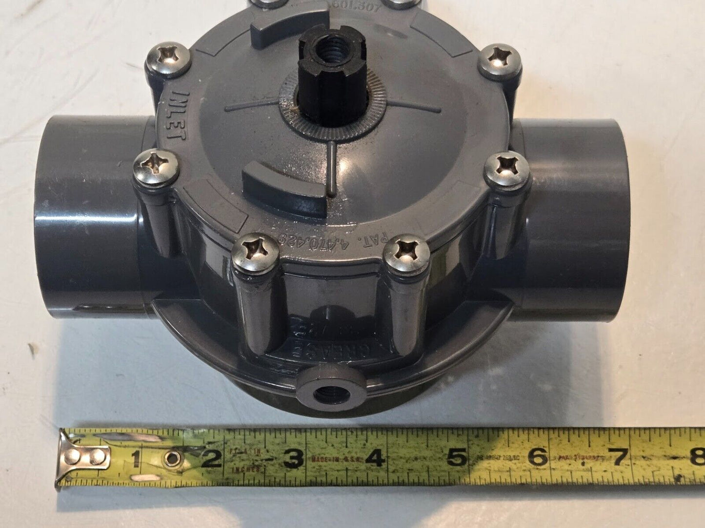 CPVC 3-Way Diverter Valve for 2" Pipe | Missing Handle See Pictures