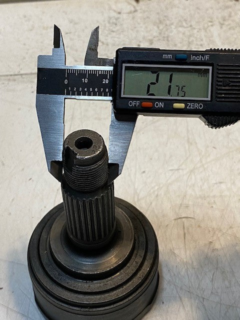 Constant Velocity CV Joint 19mm End 22mm Thread 26-Spline 27mm