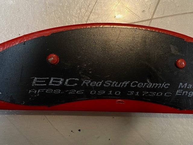 Set of 4 EBC Redstuff Ceramic Brake Pads AF88/26 0910 31730C