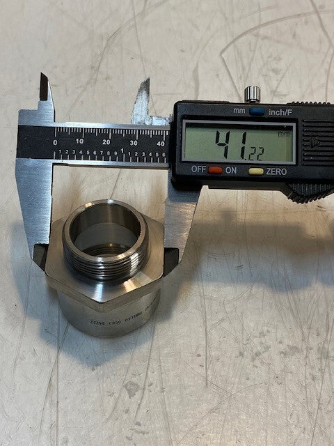 Hirelco 0028-066-2420-6P | 0003 | 34222 | Male Adapter Fitting 30mm Thread