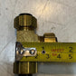 17 Quantity of Brass Compression Tee Pipe Fitting 17mm Thread 8mm ID (17 Qty)