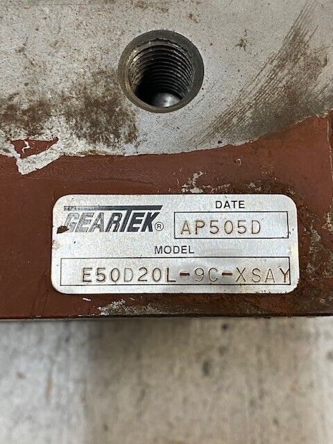 Geartek AP505D Hydraulic Gear Pump E50D20L-9C-XSAY