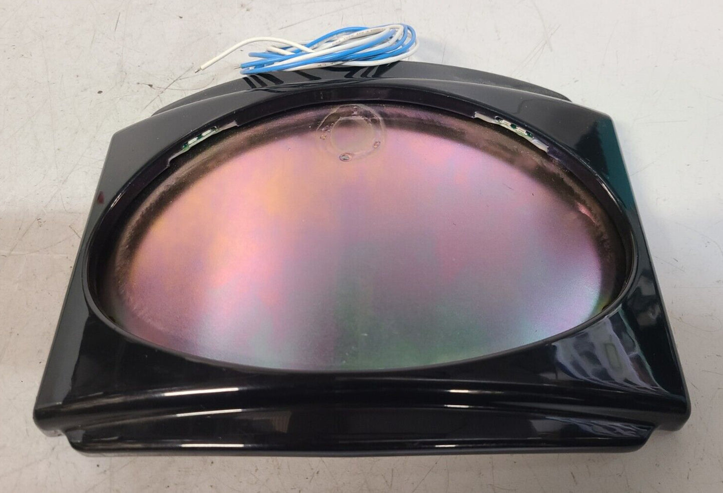 Curved Black License Plate Frame 6-3/4" x 3-3/4"
