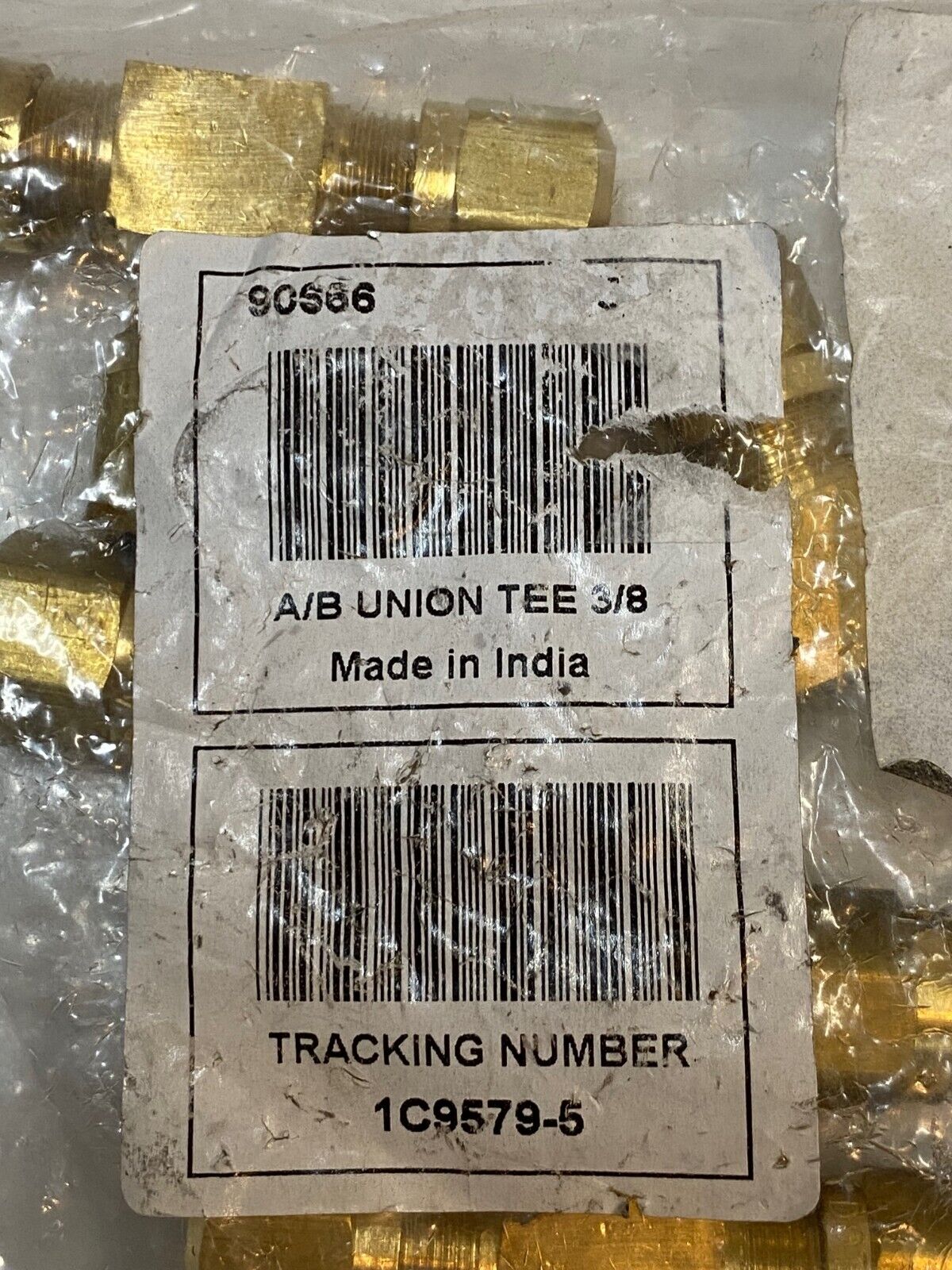 5 Pack of Imperial A/B Union Tee 3/8 Brass 90666 | 1C9579-5 (5 Quantity)