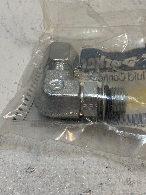 Parker Fluid Connector WEE10L9/16UNFCF Adjustable Locknut Elbow