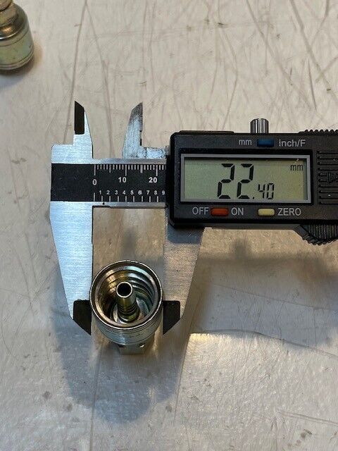 5 Quantity of ATTC-4 Hydraulic Hose Crimp Fittings 22mm OD 10mm ID (5 Quantity)