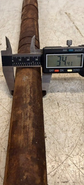 Splined Metal Drive Shaft 27" Steel Power Transmission Mechanical Assembly