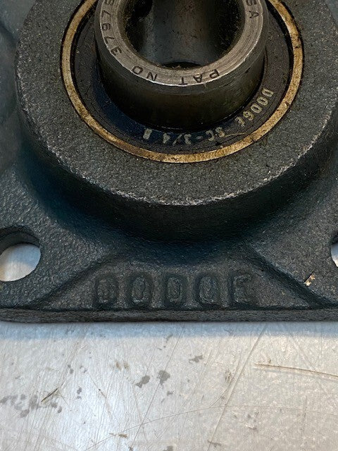 Dodge 4-Bolt Flange Bearing SC-3/4 B | 3797901 | 3-3/8" W 19mm Bore 10mm Holes