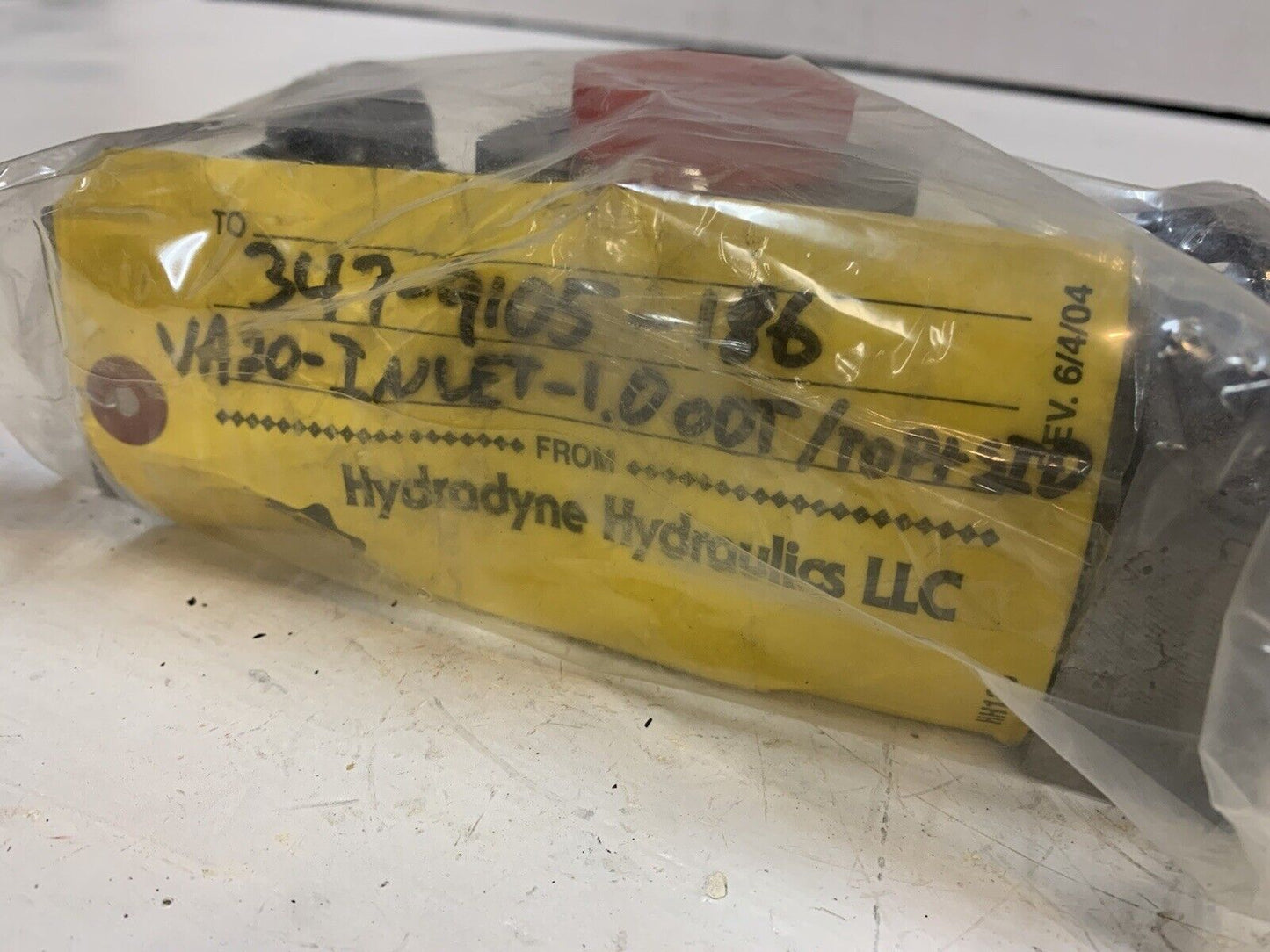 HYZ2 Hydradyne 347-9105-186 Hydraulic Valve VA20-Inlet-1.000T