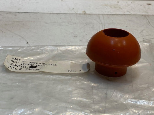 Hobart Drain Ball 96557475, Rubber, Orange, 28mm Bore, 61mm OD