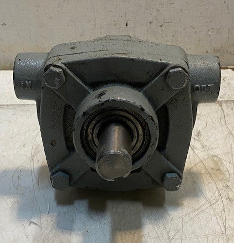 Right-Angle Gear Drive Gearbox 23mm ID 24mm Shaft 6205Z | 0497 | 6-1/2" L 6" W