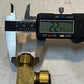 17 Quantity of Brass Compression Tee Pipe Fitting 17mm Thread 8mm ID (17 Qty)