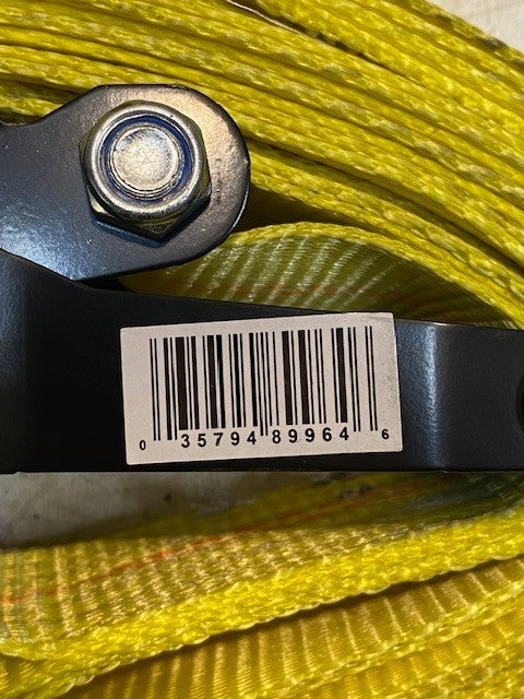 2 Qty of CargoLoc 89964 Flat Hook Ratchet Tie Down 2" x 27' x 10,000 lbs (2 Qty)