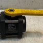 BANJ Polypropylene Ball Valve Stainless Steel Bolts 57mm Bore 150PSI Max
