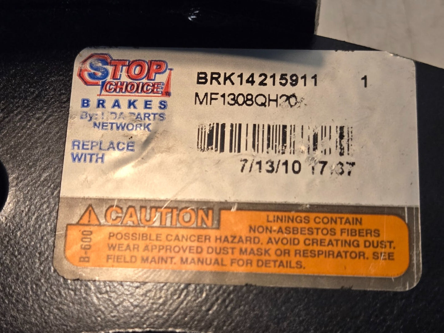 Rockwell Brake Shoe 3222-D-1980 | 3222-B-1094 | YK1982 | BRK14215911 | 4" Width