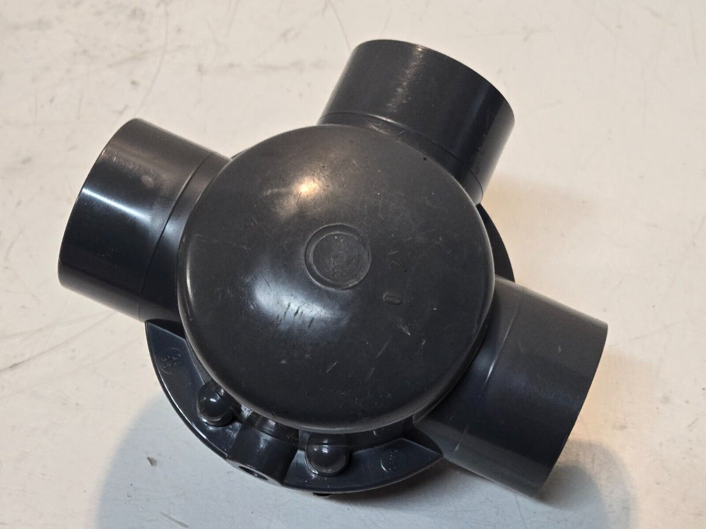 CPVC 3-Way Diverter Valve for 2" Pipe | Missing Handle See Pictures