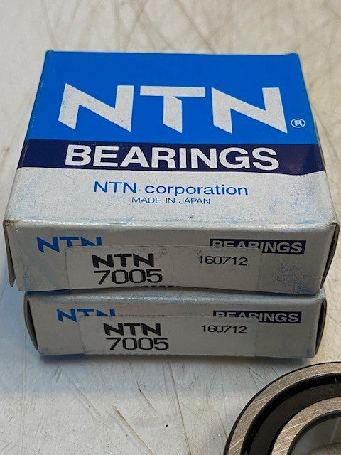 2 Quantity of NTN Angular Contact Bearings 7005 | 160712 | 25x47x12mm (2 Qty)