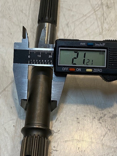 Propeller Shaft 12" Long 19mm End 16mm End 22mm 13-Spline 22mm 20-Spline