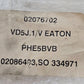 Eaton Vickers VD5J.1/V Valve PHE5BVB with Canfield Connector 9-FAC211M-009