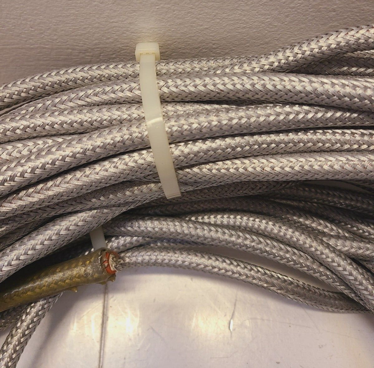 20 Lbs of 304 Braided Cable Sleeving & Wire 1/2" Thickness 2 conductors (20 Lbs)