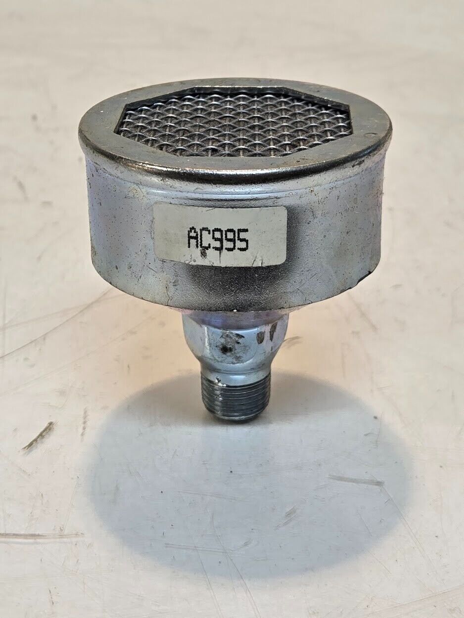 Air Motor Muffler AC995 for Gast | 1/4" MNPT | 7/8" Hex Size | 2-11/16" Diameter