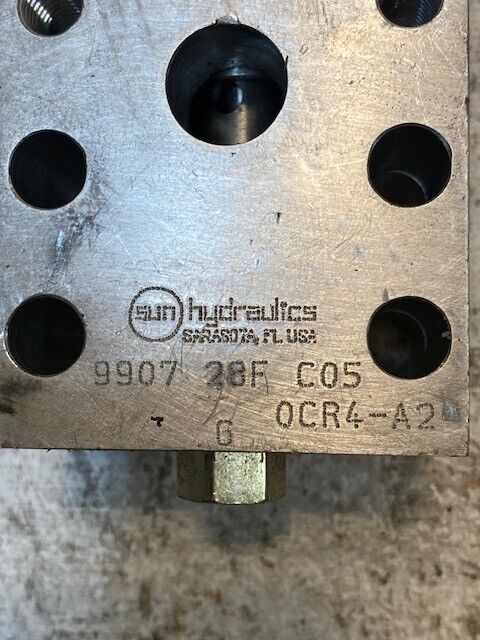 Sun Hydraulics Valve 990728FC05 | 0CR4-A2 | 2250 PSI | OFP4 | CCEACAN