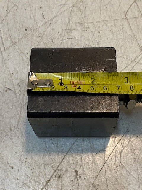 Hydraulic Block Cylinder 2-5/8" x 2-1/4" 16mm Thread 11mm Side Holes