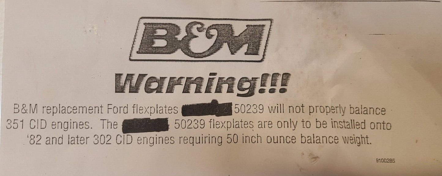 B&M Performance Flexplate Fits Ford 0640331 | 50239