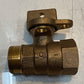 McDonald 300W Lockable Brass Curb Stop Ball Valve NL Shut Off Valve