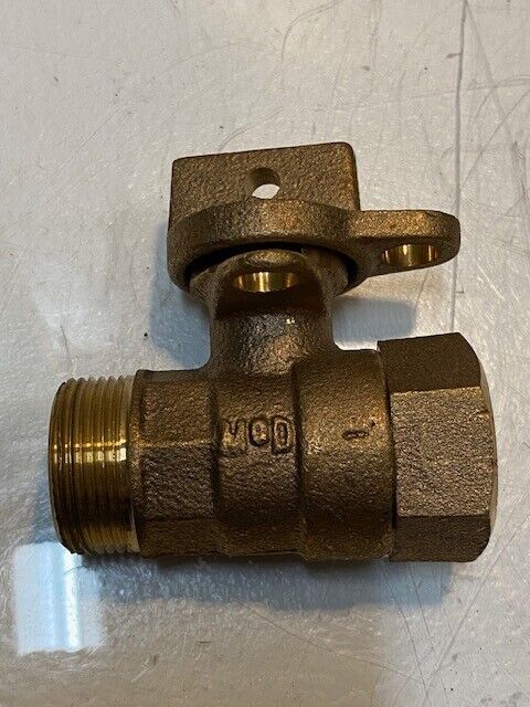 McDonald 300W Lockable Brass Curb Stop Ball Valve NL Shut Off Valve