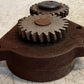 Diesel Engine Oil Pump Cast Metal With Two Drive Gears Heavy Equipment Motor