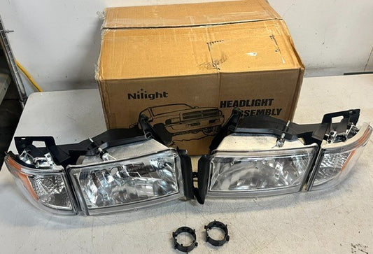 Nilight Headlight Assemblies For 1994-2001 Ram 1500 & 1994-2002 Ram 2500/3500