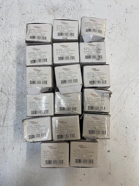 17 Qty of White Rodgers 90-293Q 24VAC Furnace Fan Relay (17 Quantity)