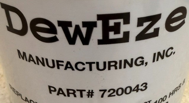 2 Quantity DewEze Spin-On Hydraulic Filter 720043 Equipment Assembly (2 Qty)