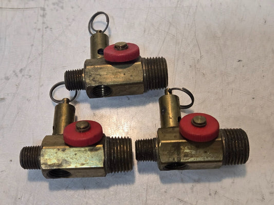 3 Quantity of Air Compressor Tank Manifolds 1/2" MPT x 1/4" FPT 140 PSI (3 Qty)
