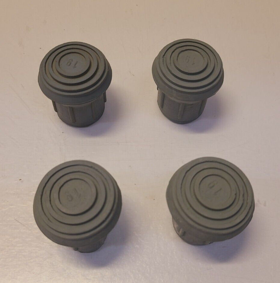 4 Quantity of Lumex Rubber Tips #19 Gray LX9100 (4 Qty)