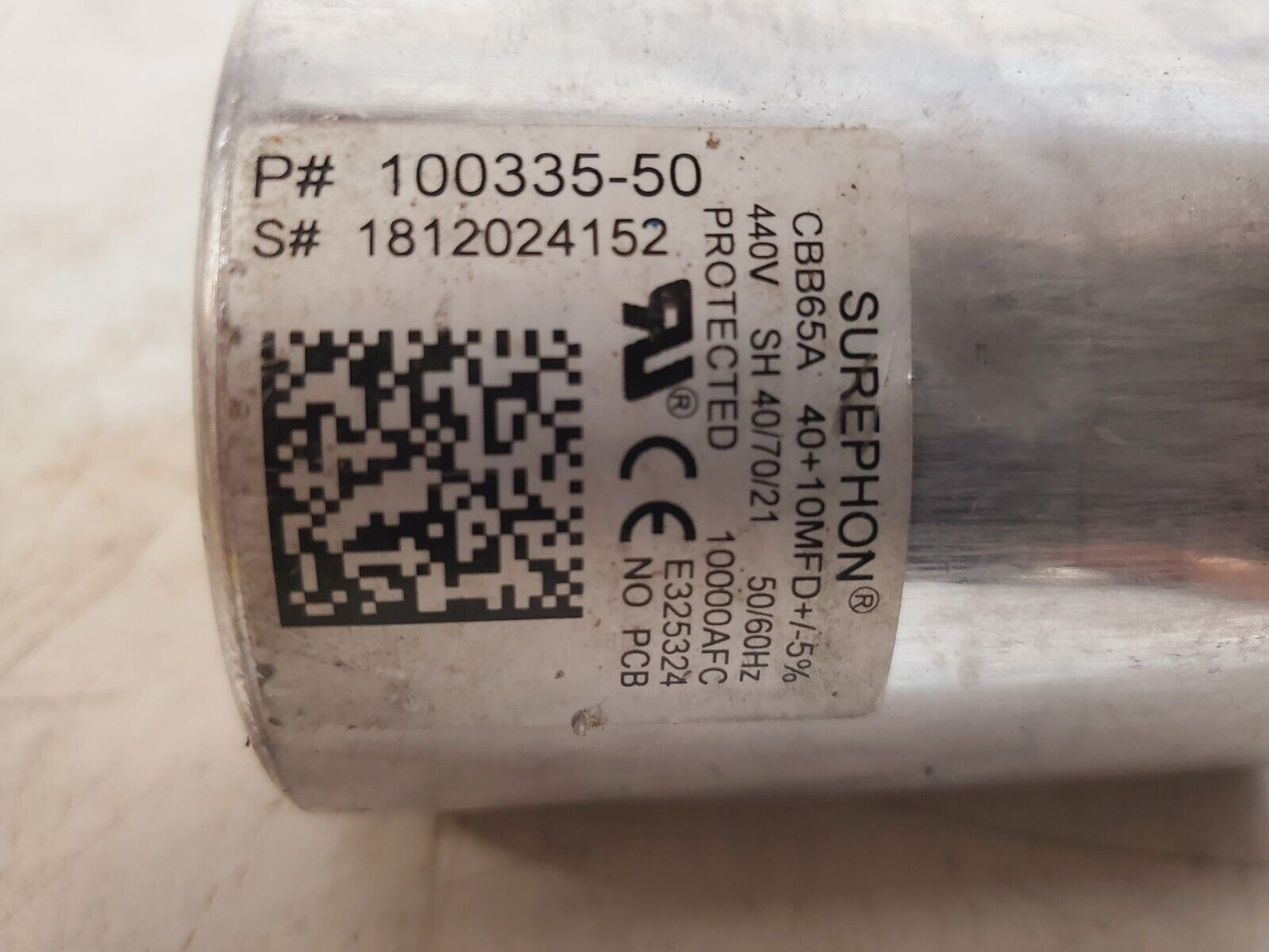 Surephon Dual Run Capacitor 100335-50 | CBB65A | 440V | 50/60Hz | 10000 AFC