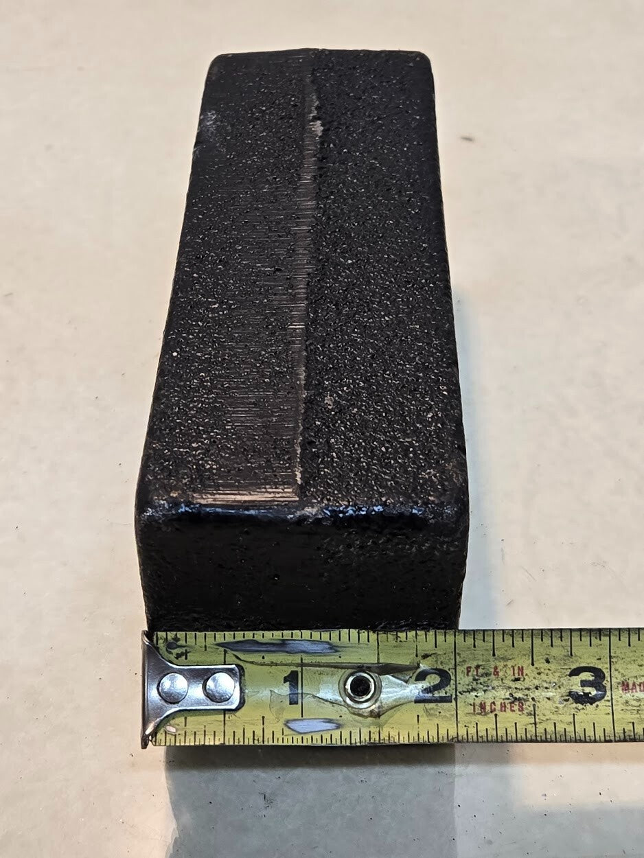 2 Quantity of Cast Iron 2" Lift Blocks 5-11/16" Long 2-3/8" Wide Tapered (2 Qty)