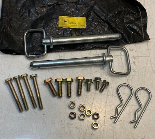 John Deere Pivot Pin Fastner Hardware Kit AW27666 | 8" Long Pins