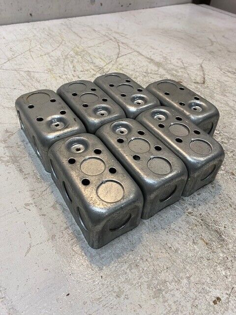 7 Quantity of Steel 1-Gang Utility Boxes 4" x 2-1/8" x 1-7/8" (7 Quantity)