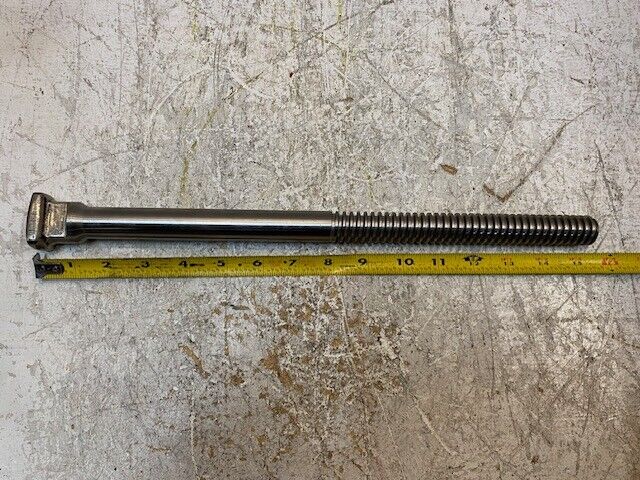 Rectangle-Head Bolt 15-1/2" Long 22mm OD