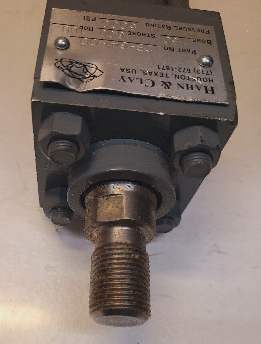 Hahn & Clay Hydraulic Cylinder 2B-641-00 Bore 1.50 Stroke 6.0 Rod 100 | 5000PSI