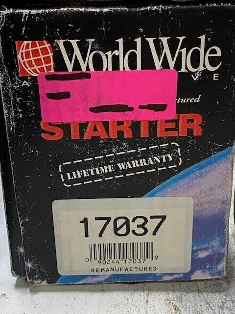 World Class Remanufactured Starter 17037